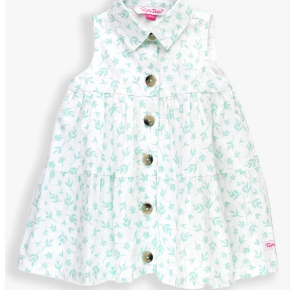 Ruffle Butts Tiered Shirt Dress